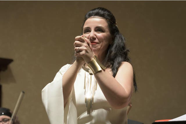 The mezzo-soprano Anna Bonitatibus performing at Wigmore Hall