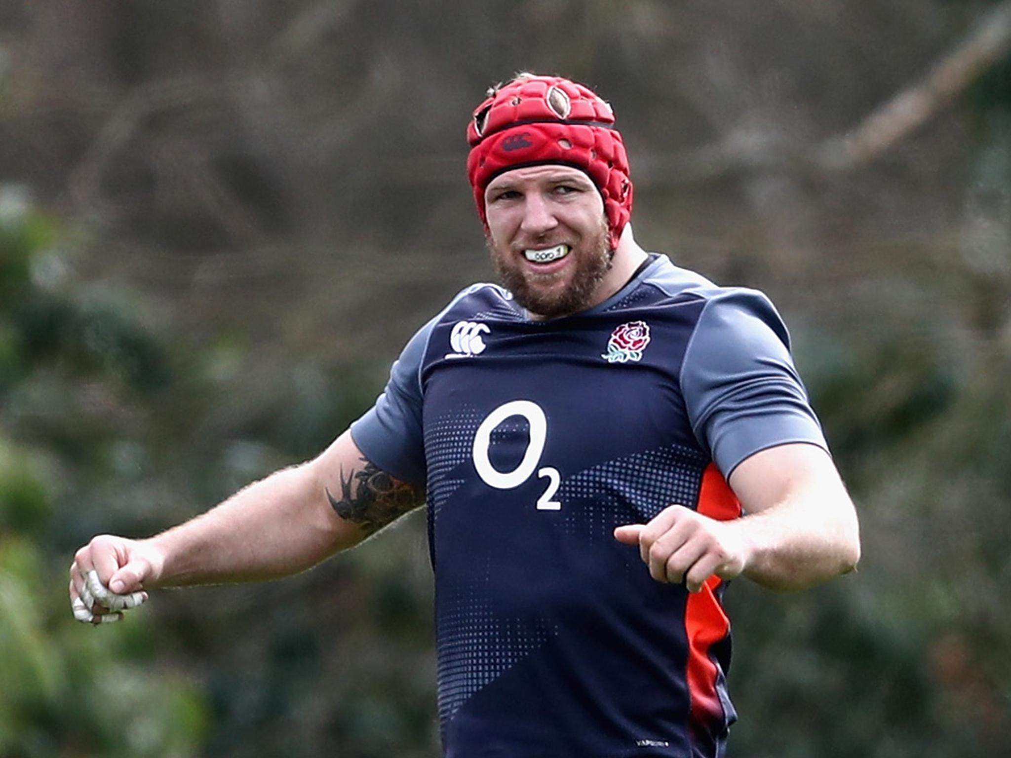 James Haskell and Joe Marler have joined up with the England squad to train despite being suspended