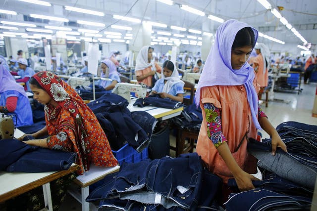 Bangladesh's cheap labour attracts many global chains to produce clothing in its factories