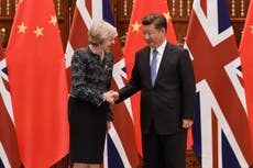 Theresa May flies to China in major bid to secure post-Brexit trade