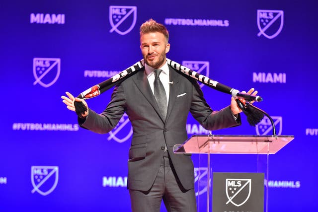 Beckham announced the launch in Miami