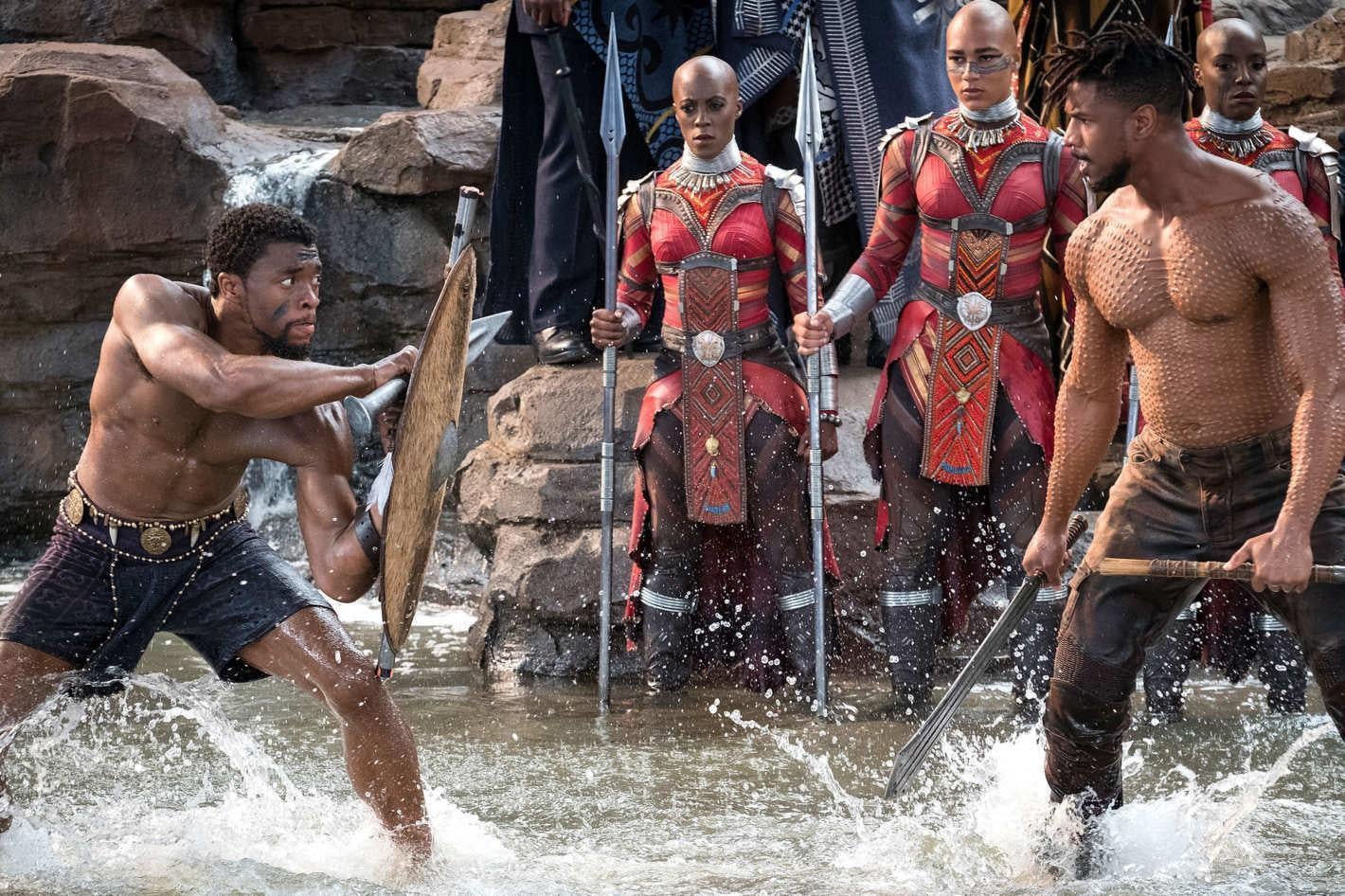 Morrison’s next project is ‘Black Panther’ starring Chadwick Boseman as T’Chall/Black Panther (left) and Michael B Jordan as Erik Killmonger (right). The film is out 12 February
