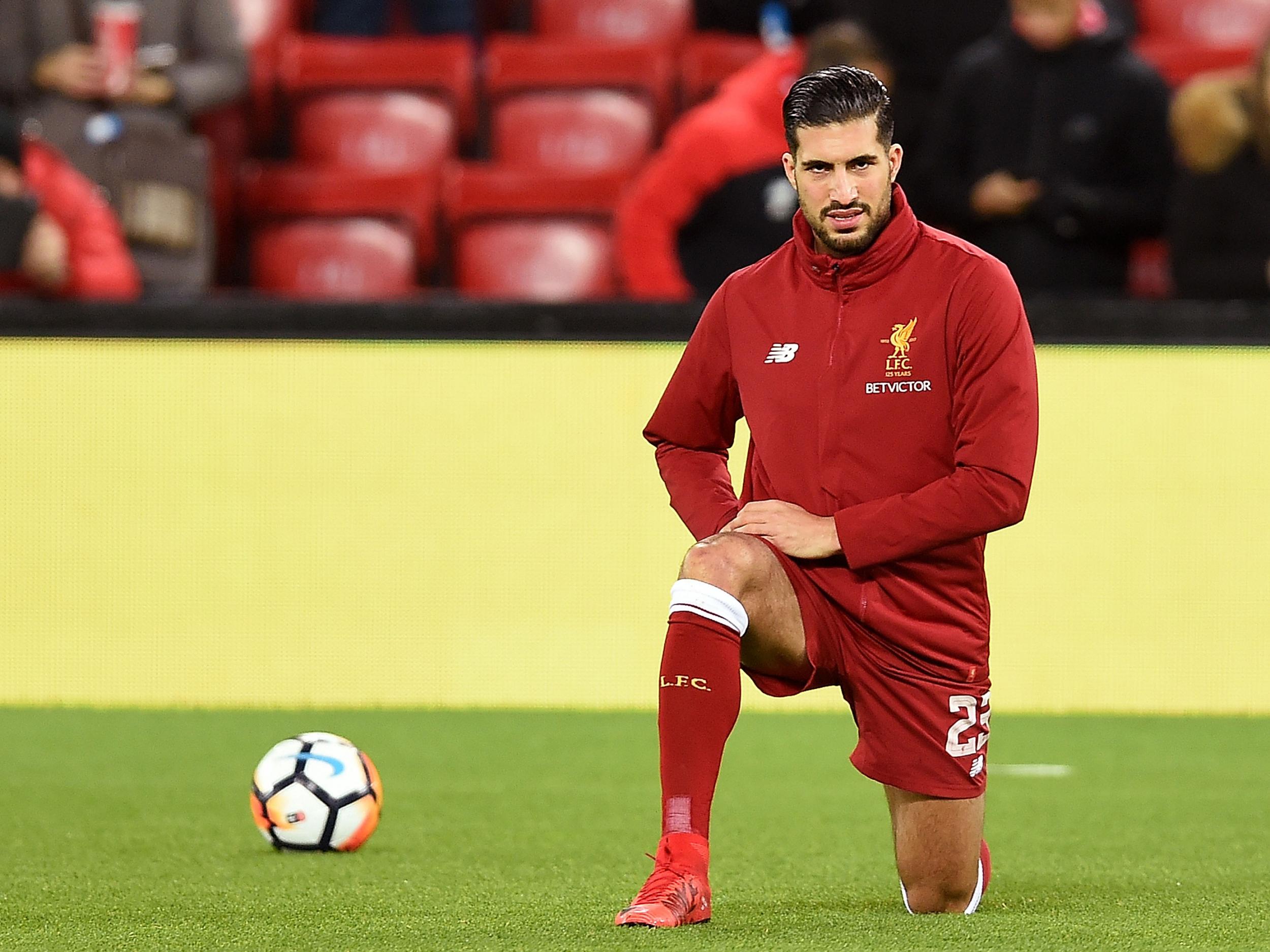 Emre Can is sidelined