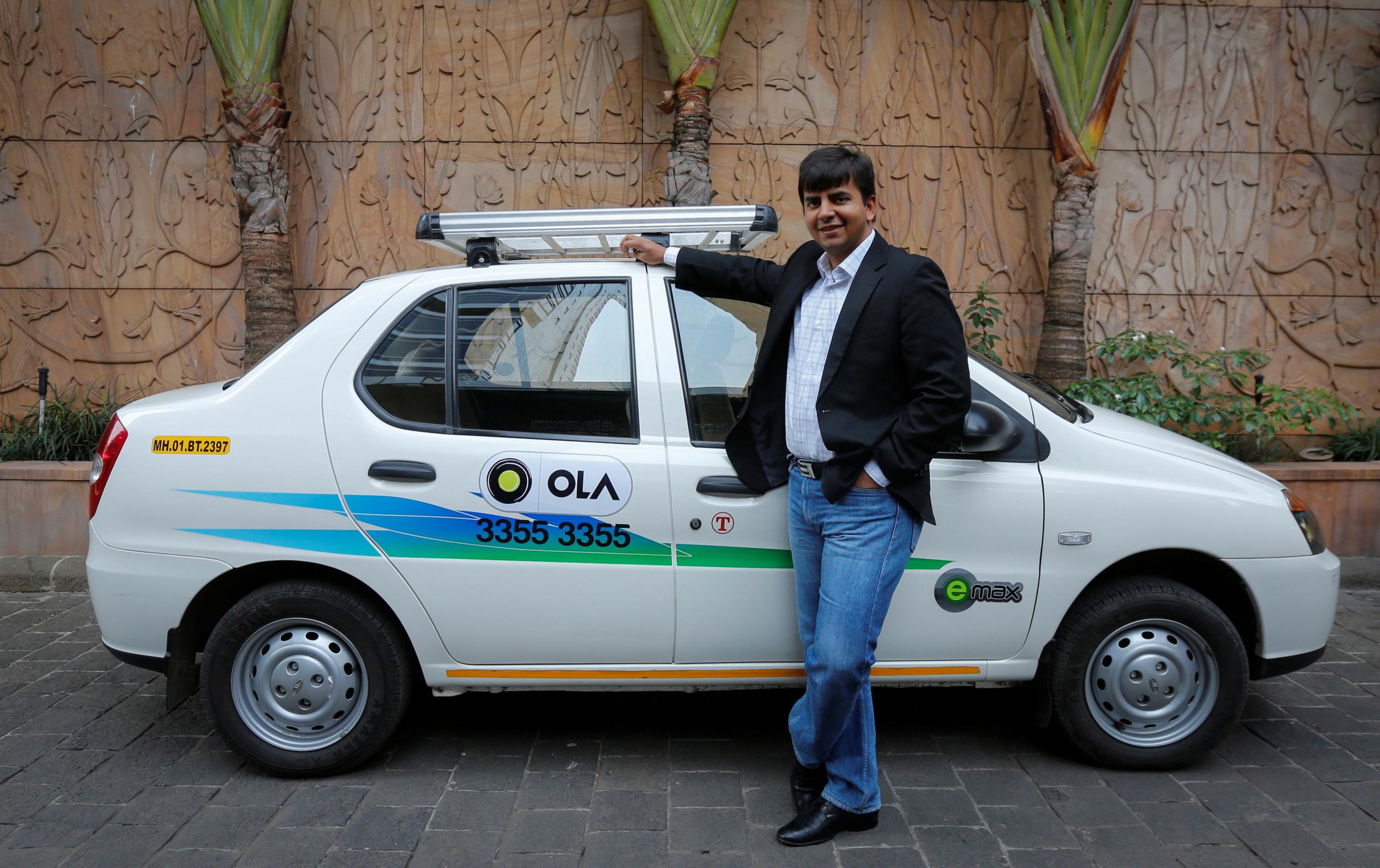 Ola co-founder and chief executive Bhavish Aggarwal dominates the Indian ride-hailing market