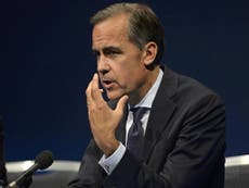 Pound sterling slumps after Mark Carney casts doubt on May rate hike