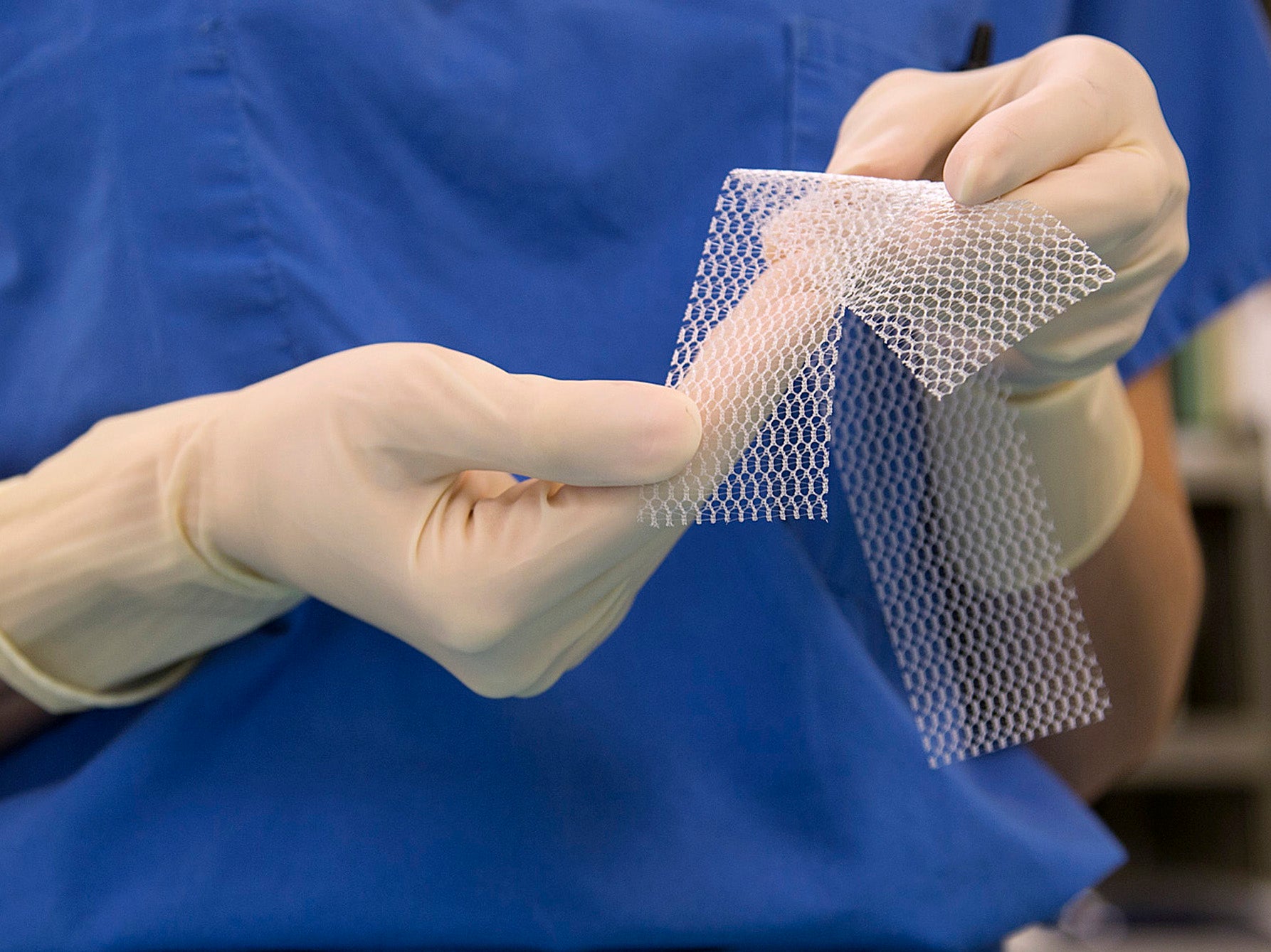 Plastic mesh implants were not tested before being licensed for use in vaginal procedure