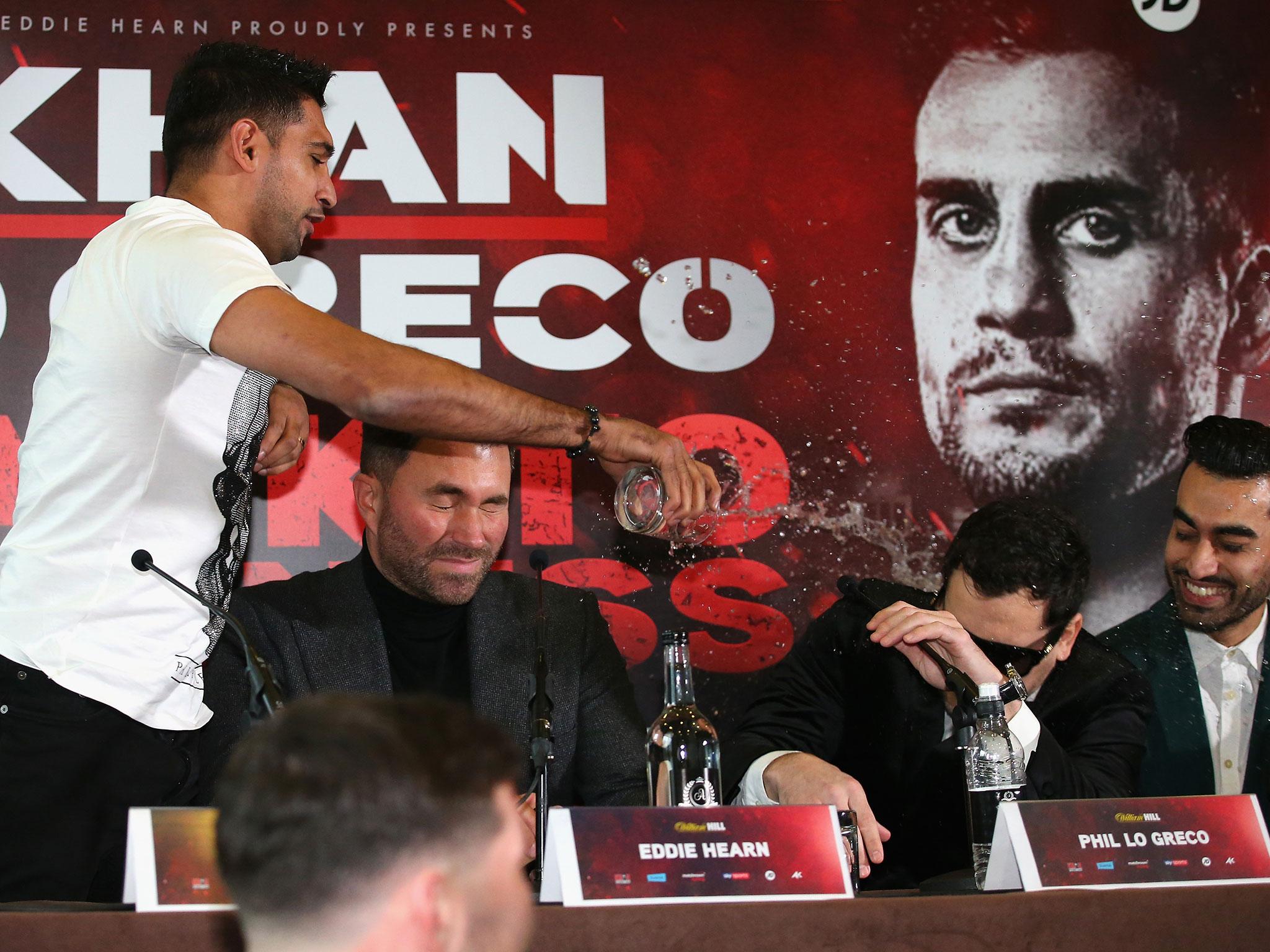 Lo Greco, who has won 28 of his 31 fights, mocked Khan's career trajectory, insisting he had been on a 'losing streak' in and out of the ring