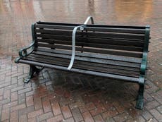 Council installs metal bars on benches to stop rough sleepers