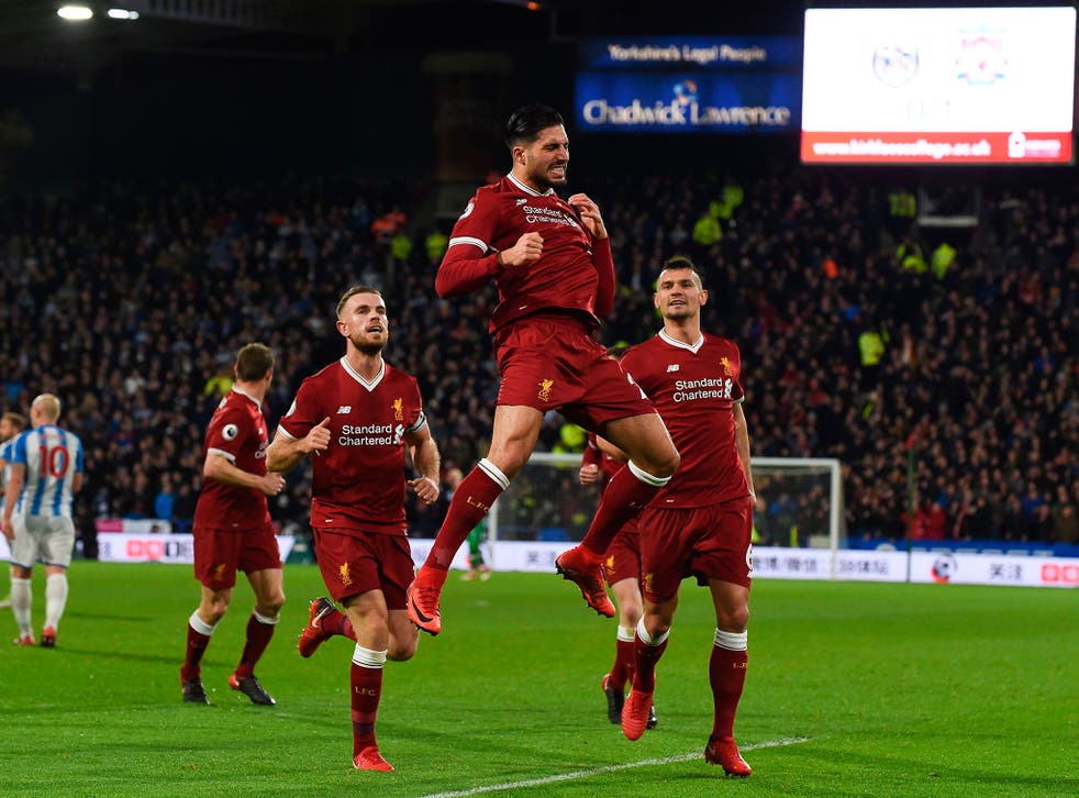 Emre Can handed Liverpool the lead with his deflected strike