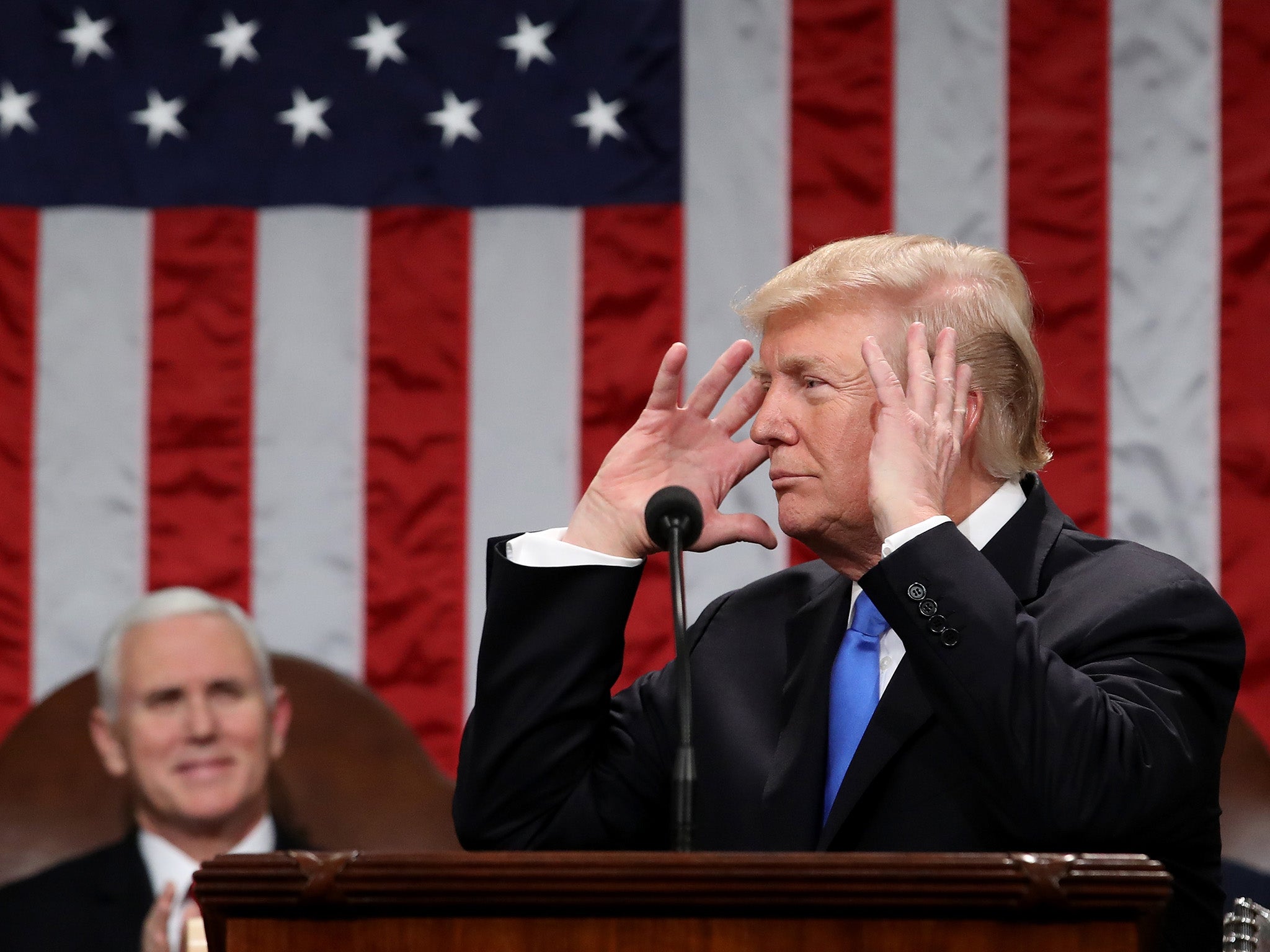 Donald Trump delivers the State of the Union address