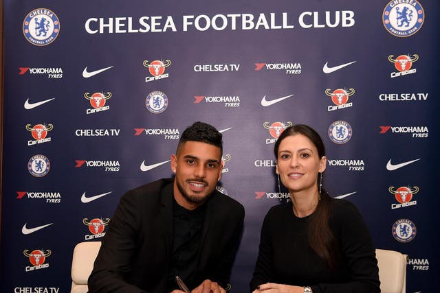 Emerson Palmieri is unveiled as Chelsea's latest signing