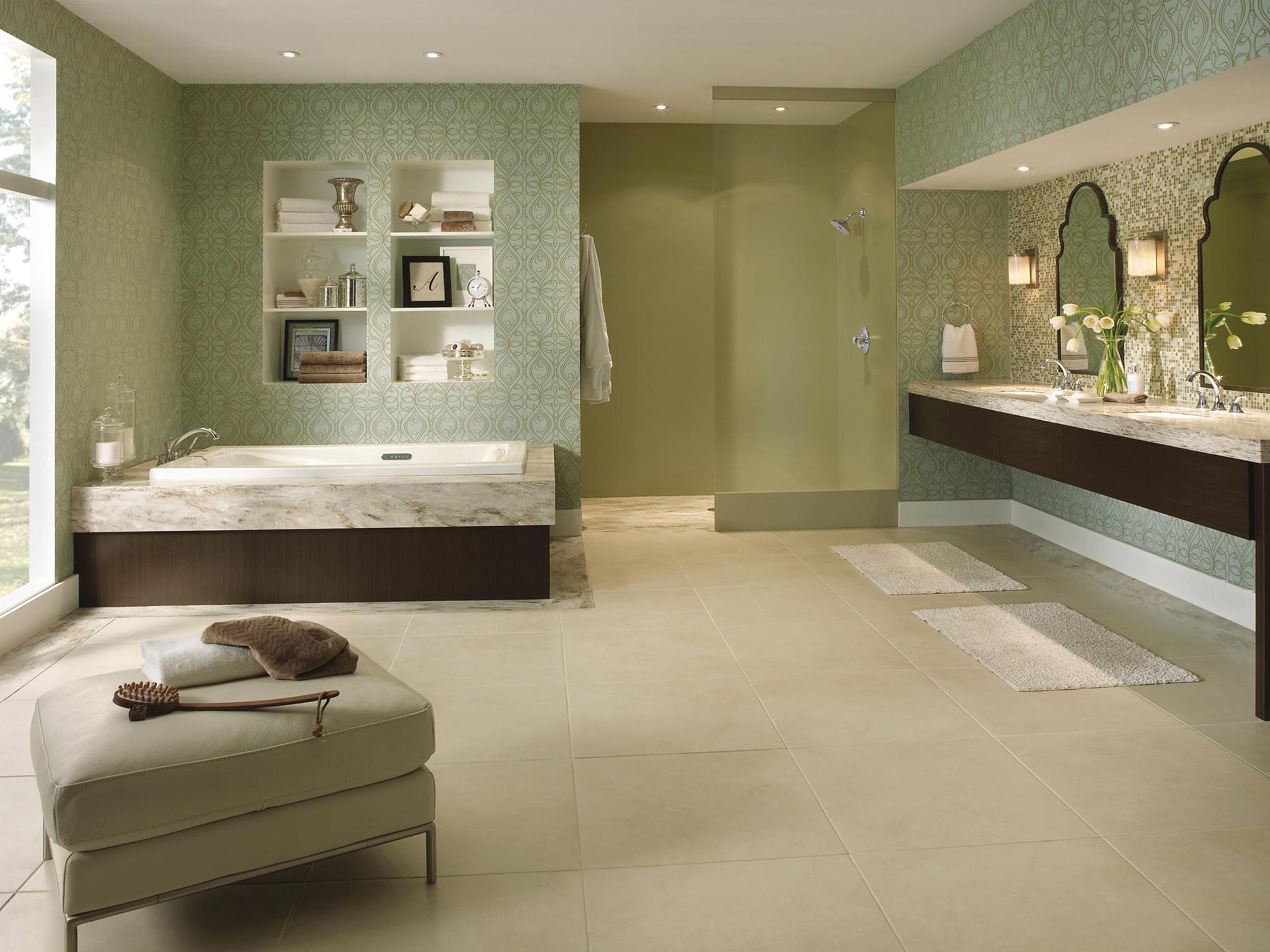 “Bathrooms have become even more sumptuous,” says designer Nate Berkus