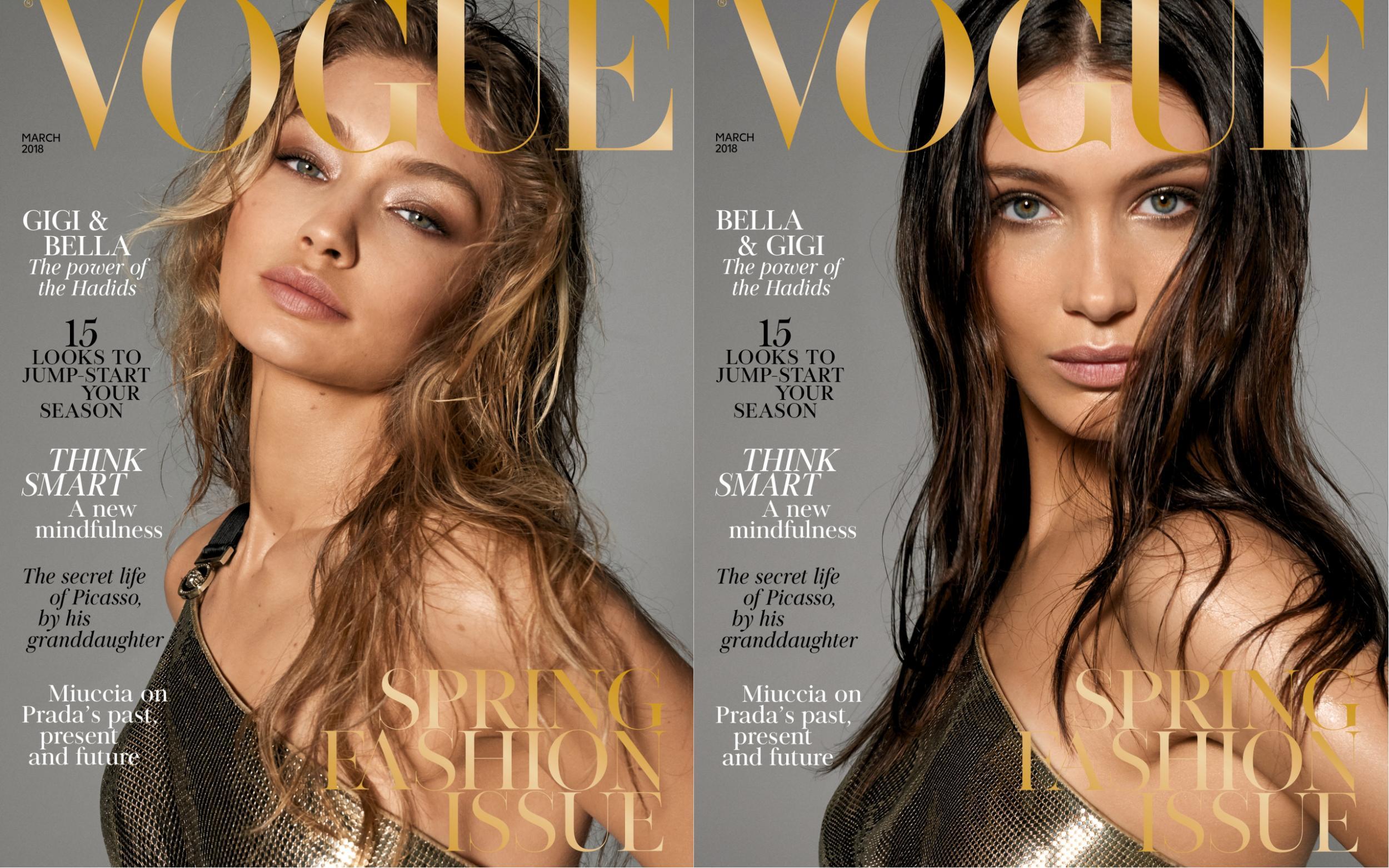 British Vogue Shocks With Images Of Gigi And Bella Hadid