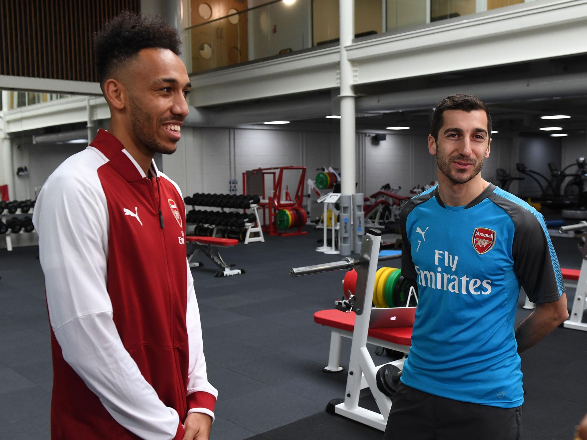 Henrikh Mkhitaryan and Pierre-Emerick Aubameyang have been reunited at Arsenal