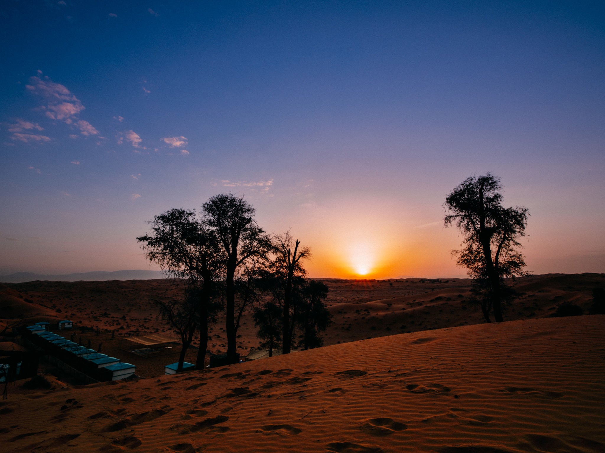 Alma Retreat in Ras al-Khaimah at sunset