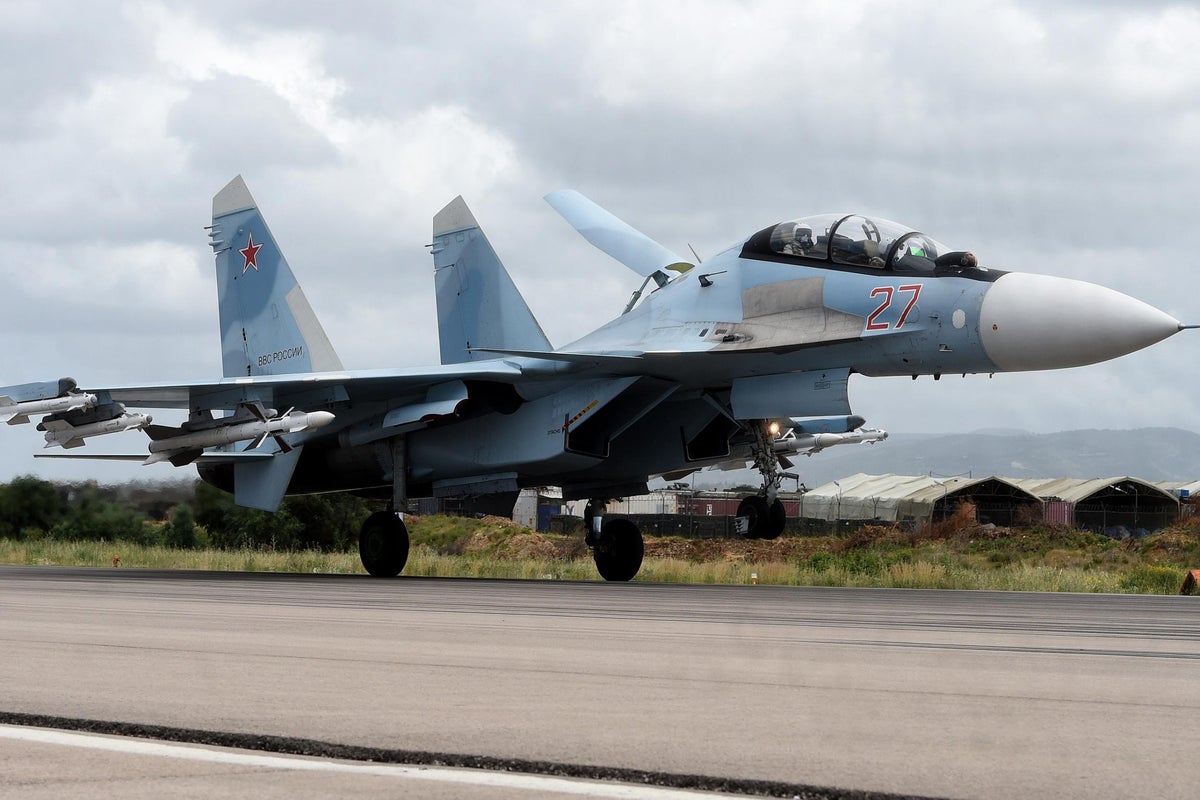 Vladimir Putin renames Russian air force regiment after Estonian capital