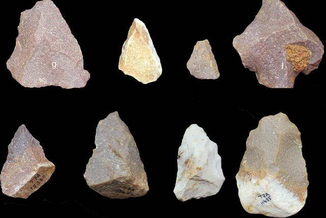 Stone tools discovered in India could be evidence of humans entering the region earlier than previously imagined, or could suggest the independent development of an advanced culture