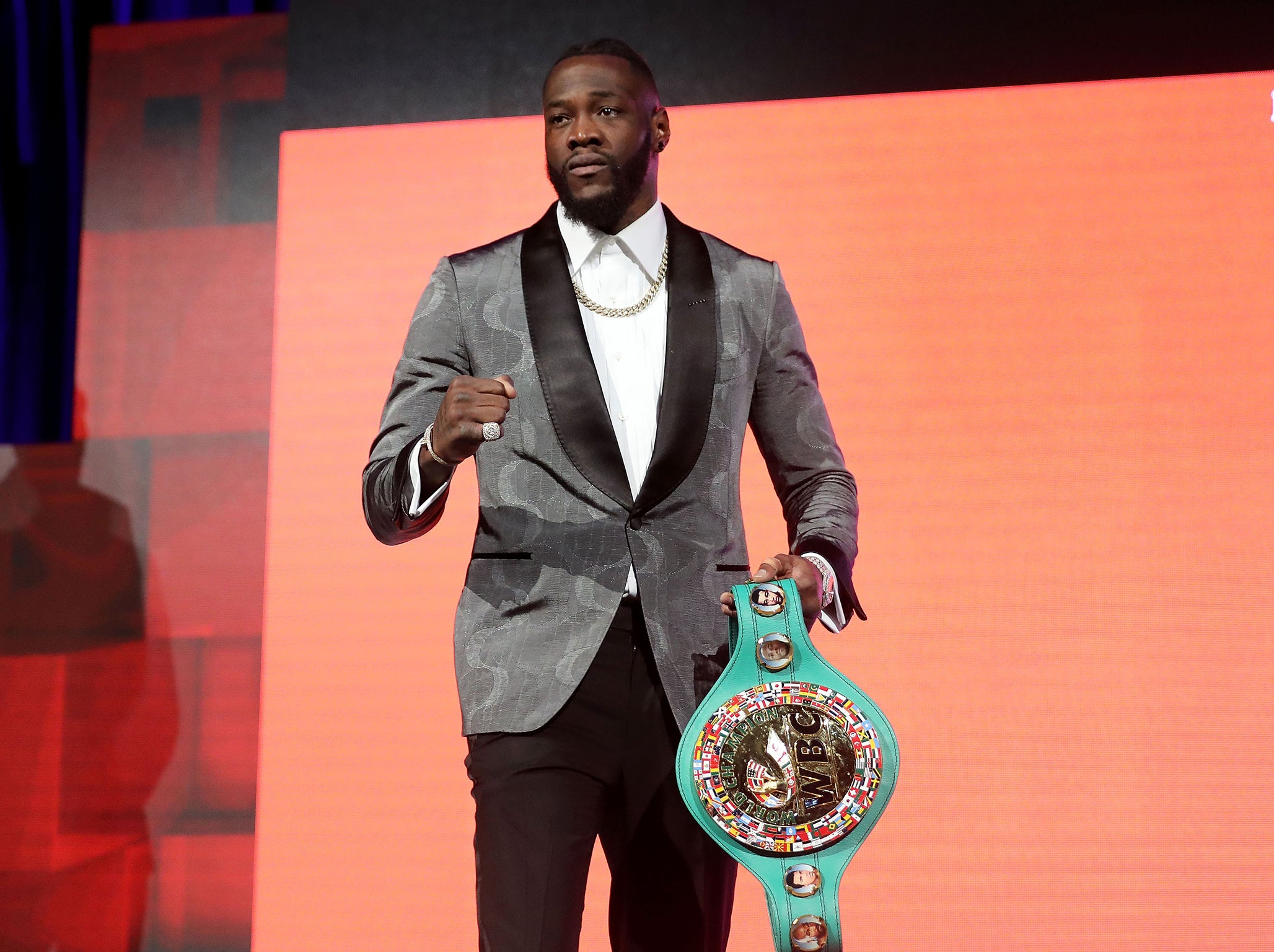 Deontay Wilder is ranked second in The Ring's heavyweight rankings