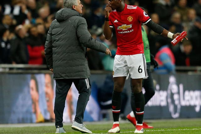 Pogba was heavily criticised for his performance against Tottenham