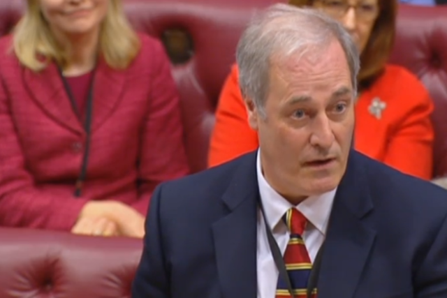 Lord Bates announcing in the House of Lords on Wednesday he would be offering his resignation