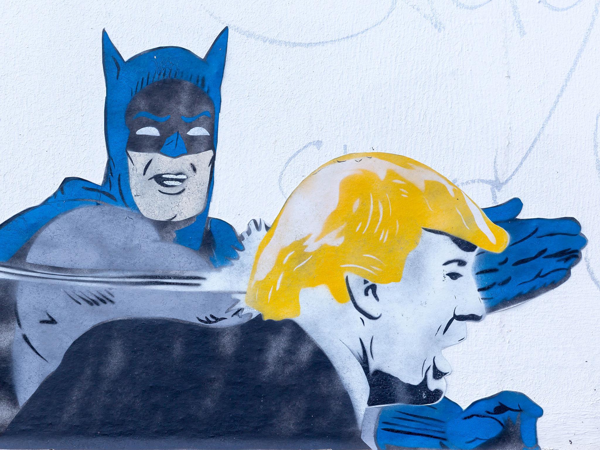 Slaps entertainment? Batman puts Donald Trump in his place…