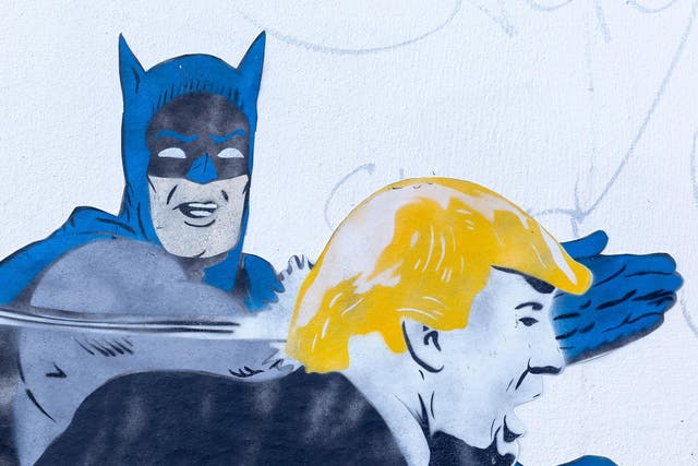 Slaps entertainment? Batman puts Donald Trump in his place…