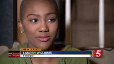 Teen with scalp condition embraces shaved head after being bullied