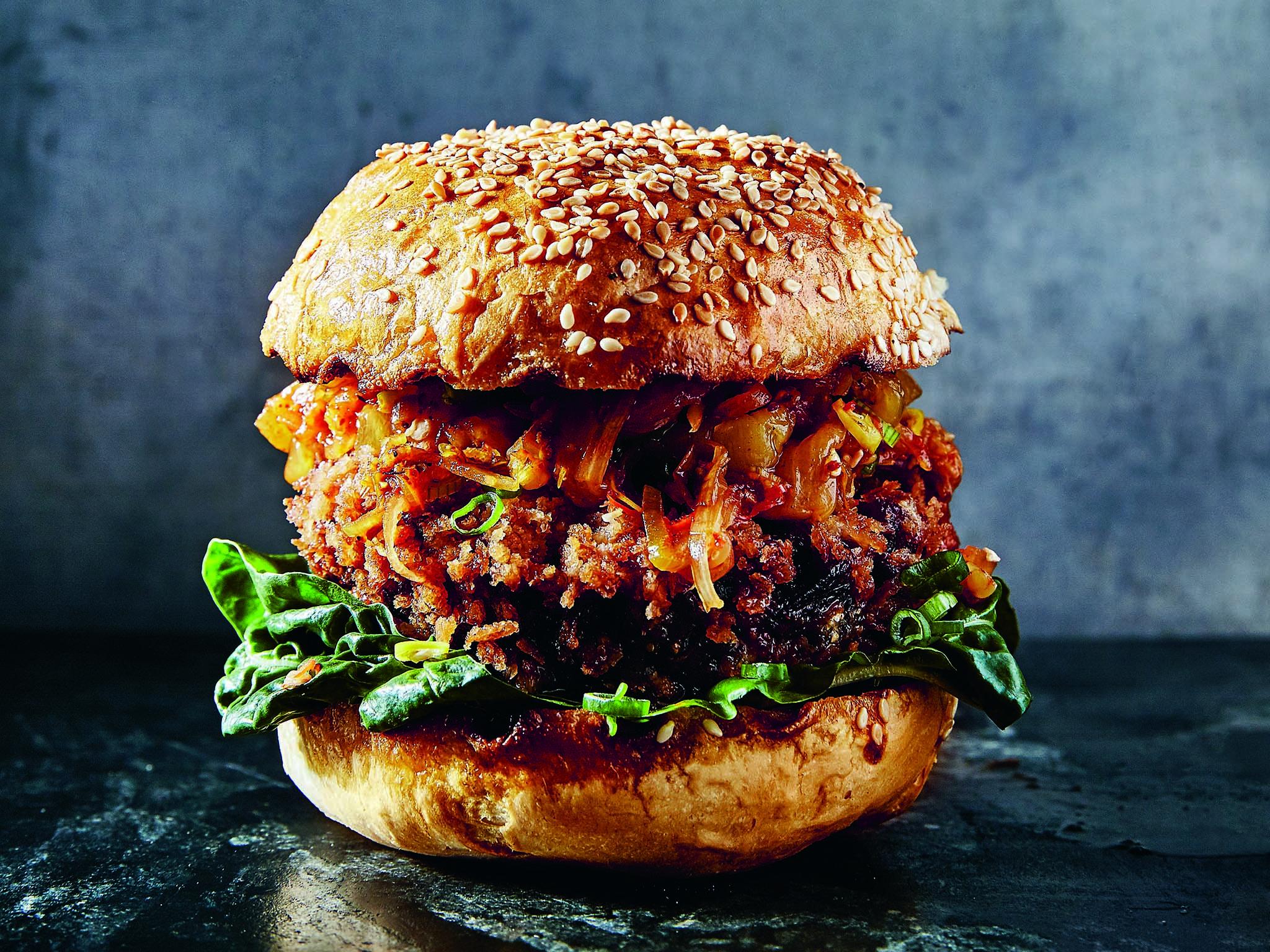 Three vegetarian burger recipes from Martin Nordin's Green Burgers book, The Independent