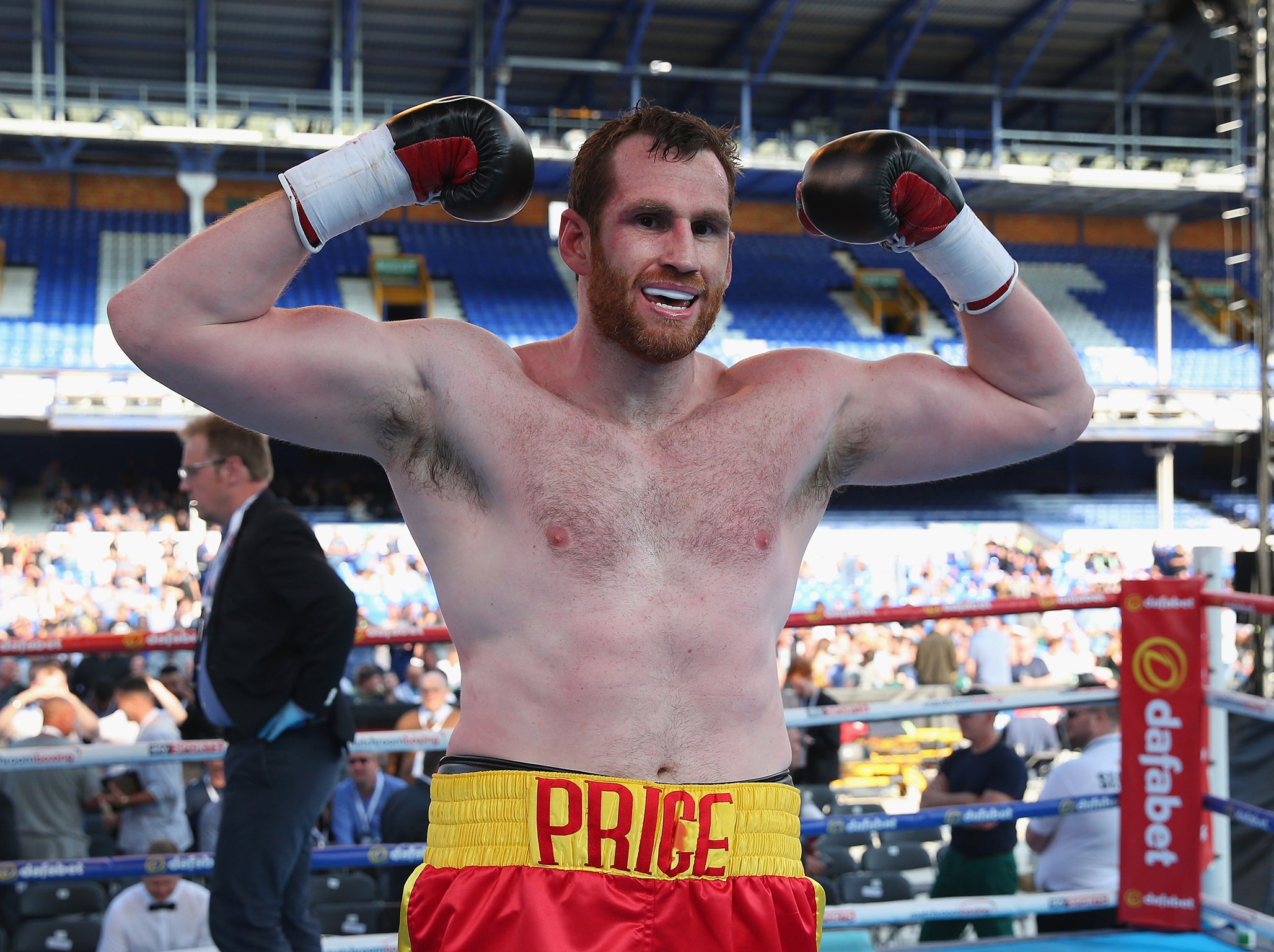 David Price has a professional record of 22-4