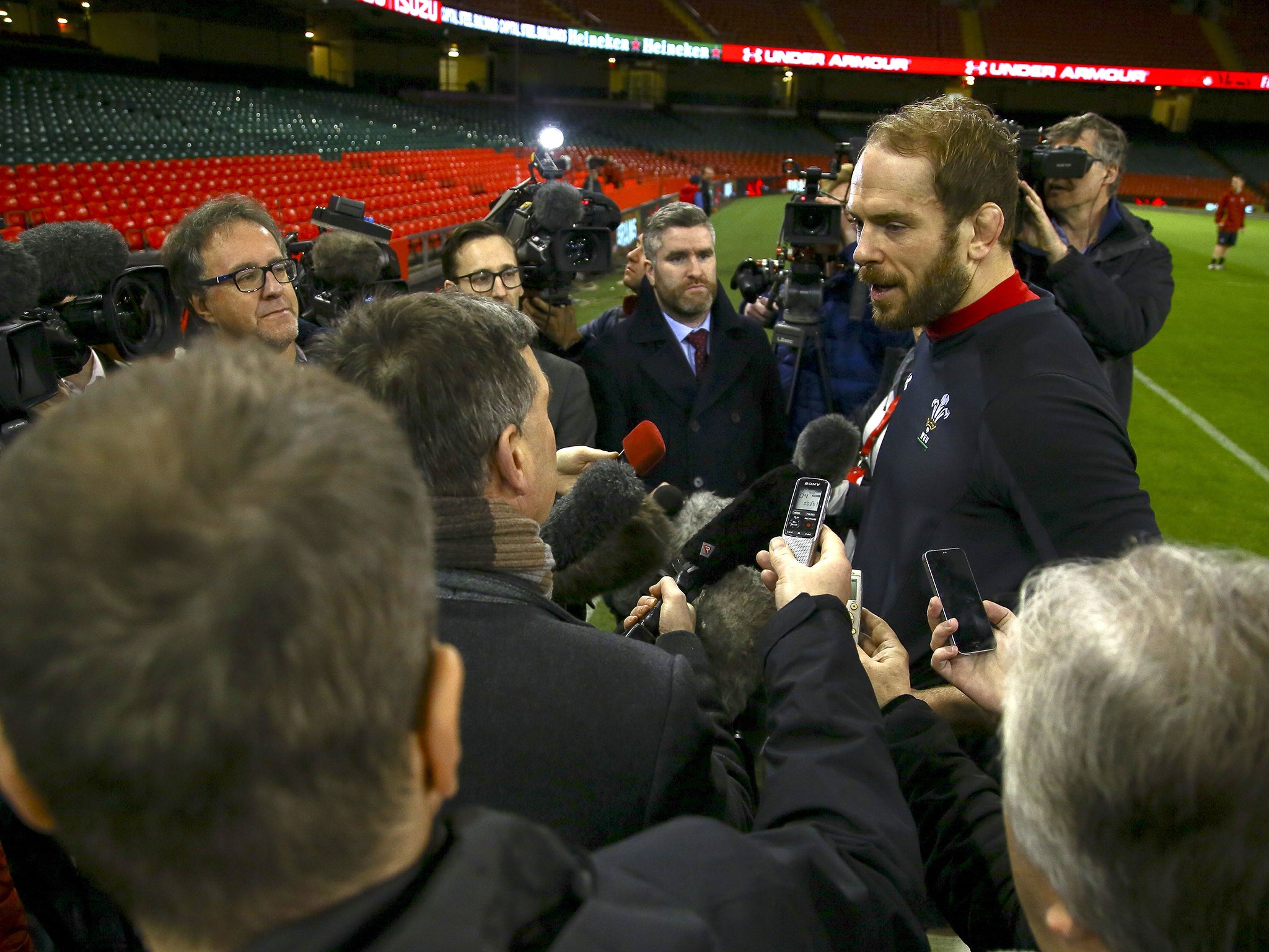 Jones has also developed the way he works with the media