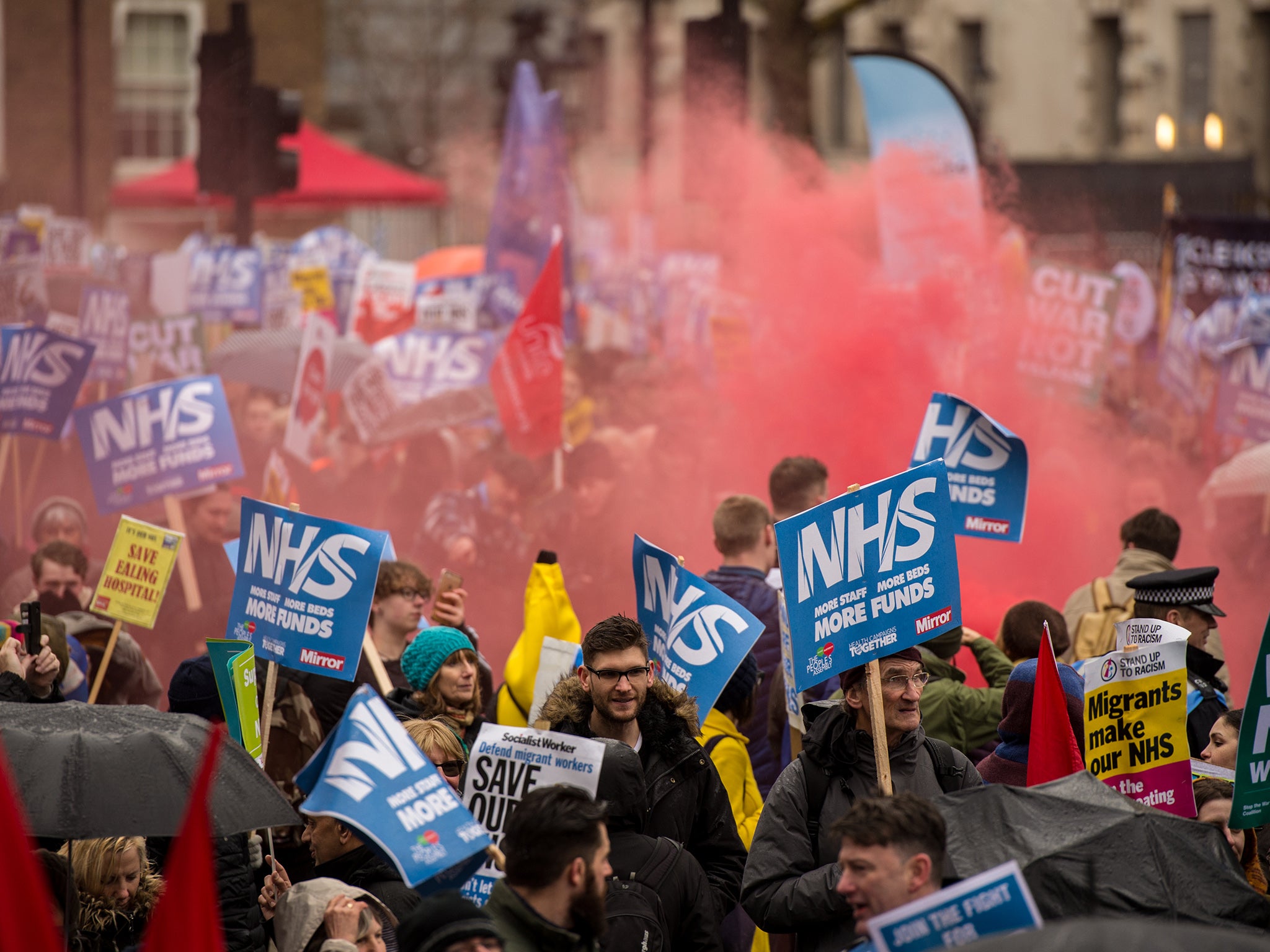 Nhs Protest Thousands March On Downing Street To Demand Funding To Save Health Service The 0304