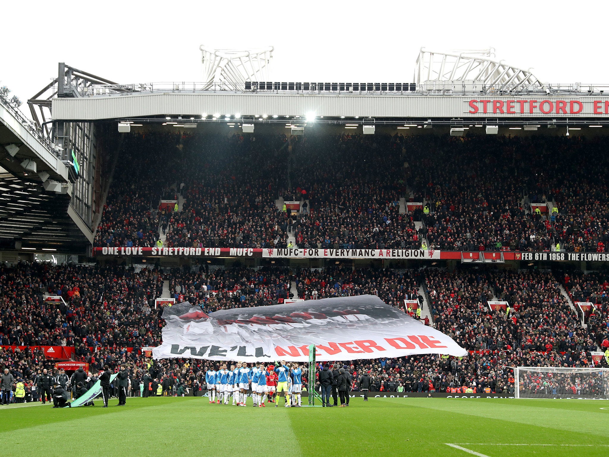 Old Trafford paid its respects to the Busby Babes 60 years on from the Munich air disaster