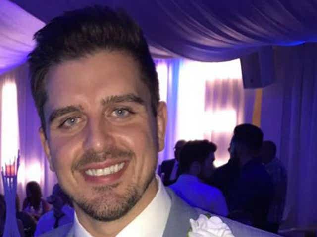 Anthony Condron, 29, was out with his friends and girlfriend