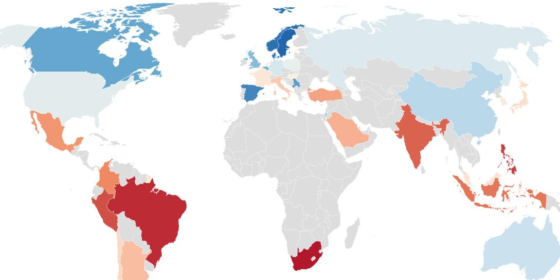 The most ignorant countries in the world, mapped Ignorance