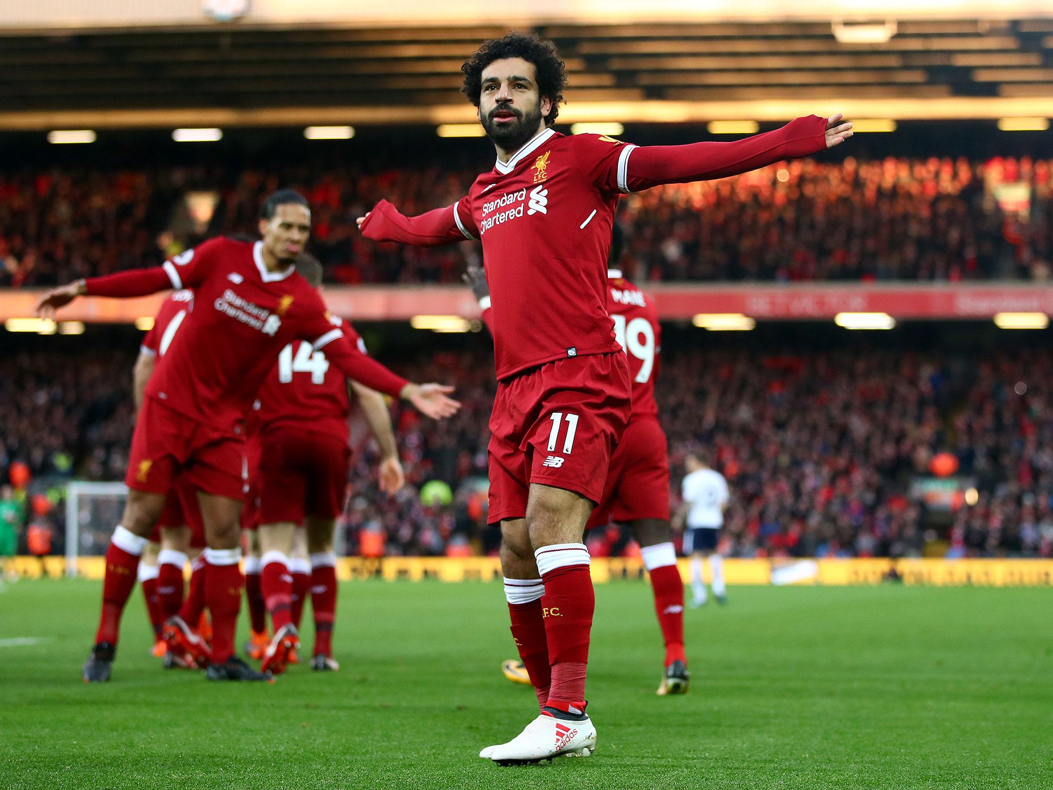 Mohamed Salah opened the scoring after just three minutes