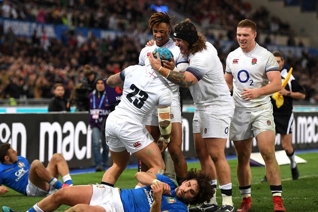England posted a total of seven tries against their opponents