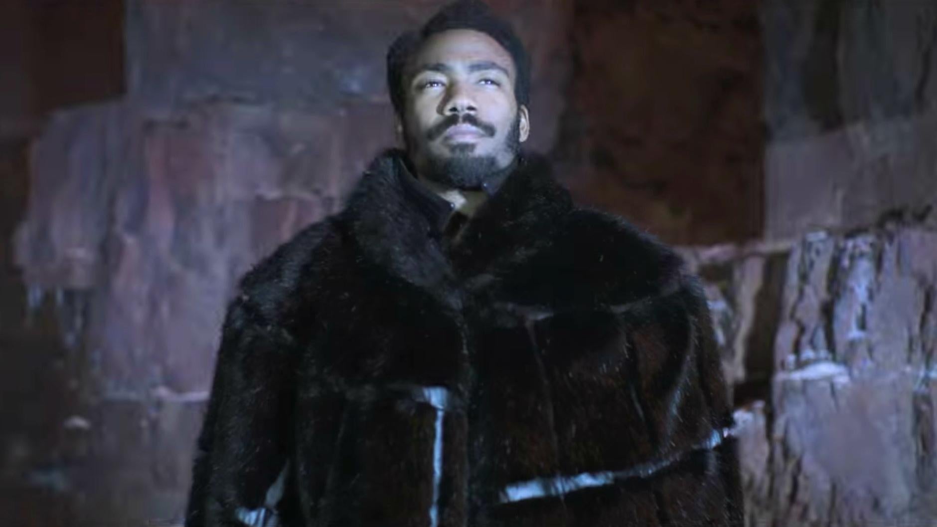 Glover as Lando Calrissian in Solo: A Star Wars Story