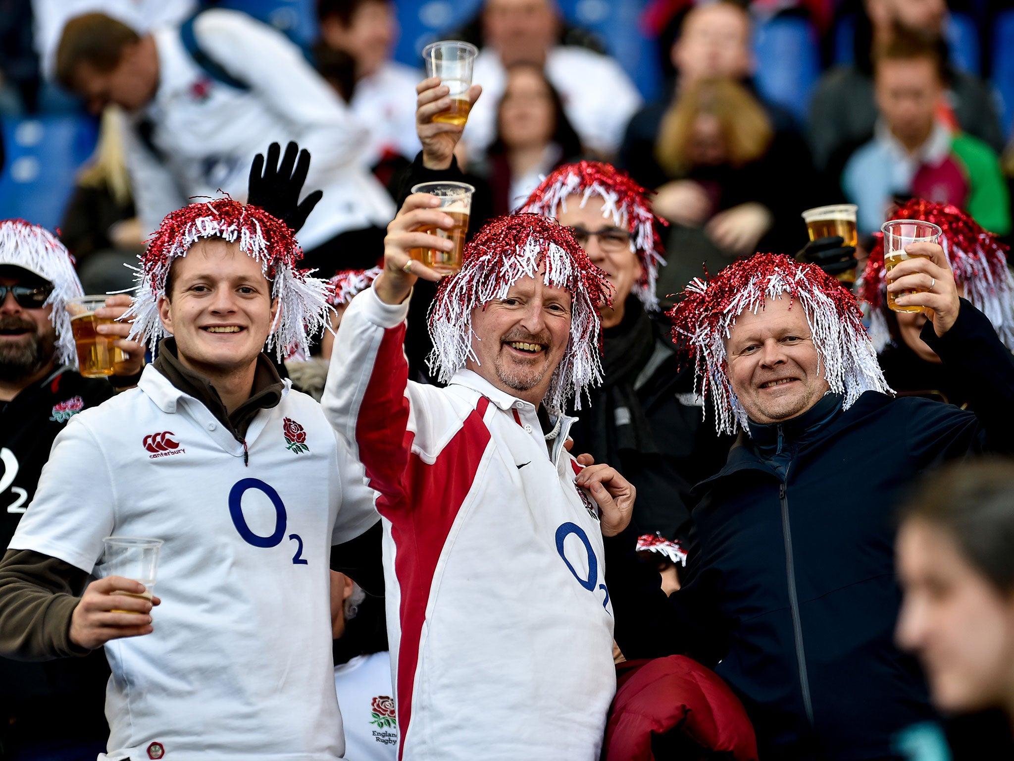 England’s travelling fans make the most of their visit to Rome