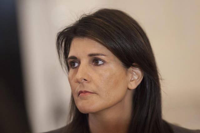 In a previous speech, Nikki Haley said the US 'will not chase after a Palestinian leadership that lacks what is needed to achieve peace'
