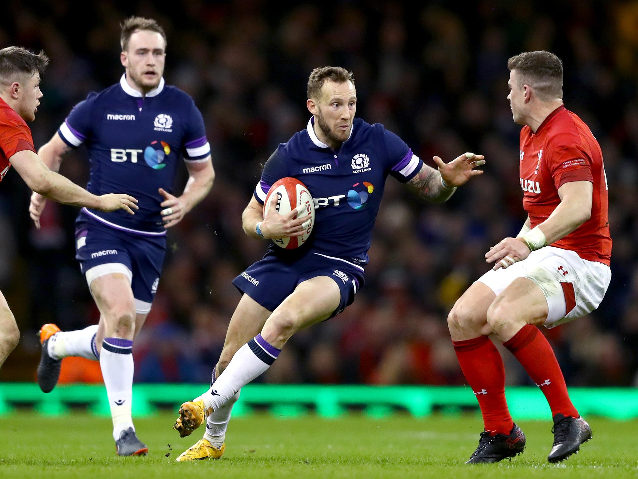 Byron McGuigan has been ruled out of the Six Nations clash between Scotland and Wales