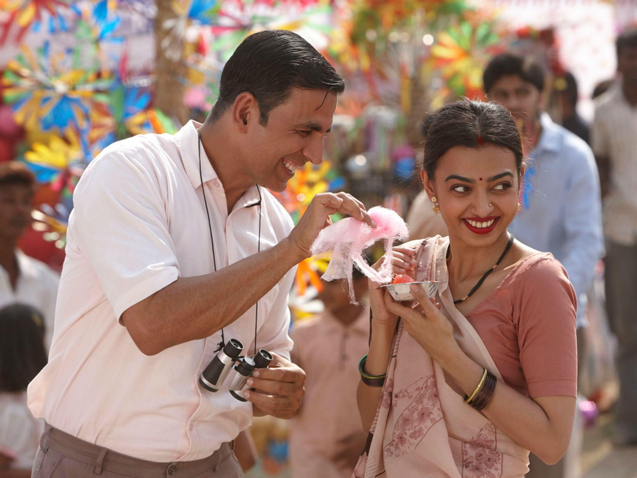 Kumar and Radhika Apte in the new film, which the producer hopes will raise awareness of an issue with serious health implications
