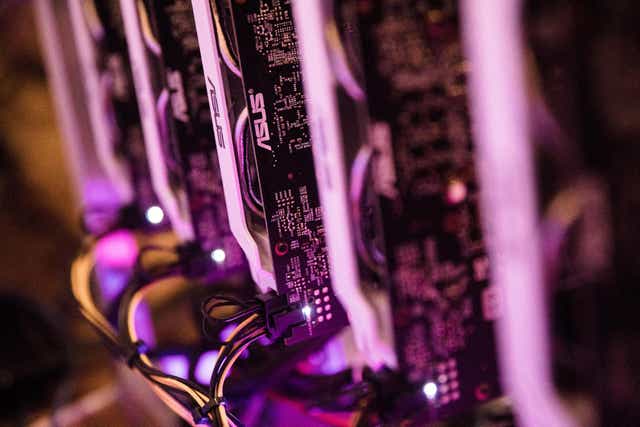 <p>GPU processors used to mine Ethereum, the second-largest cryptocurrency</p>