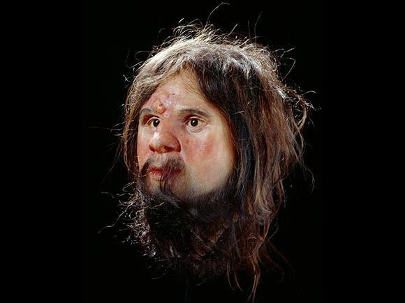 An earlier bust of Cheddar Man, who scientists previously believed had light skin