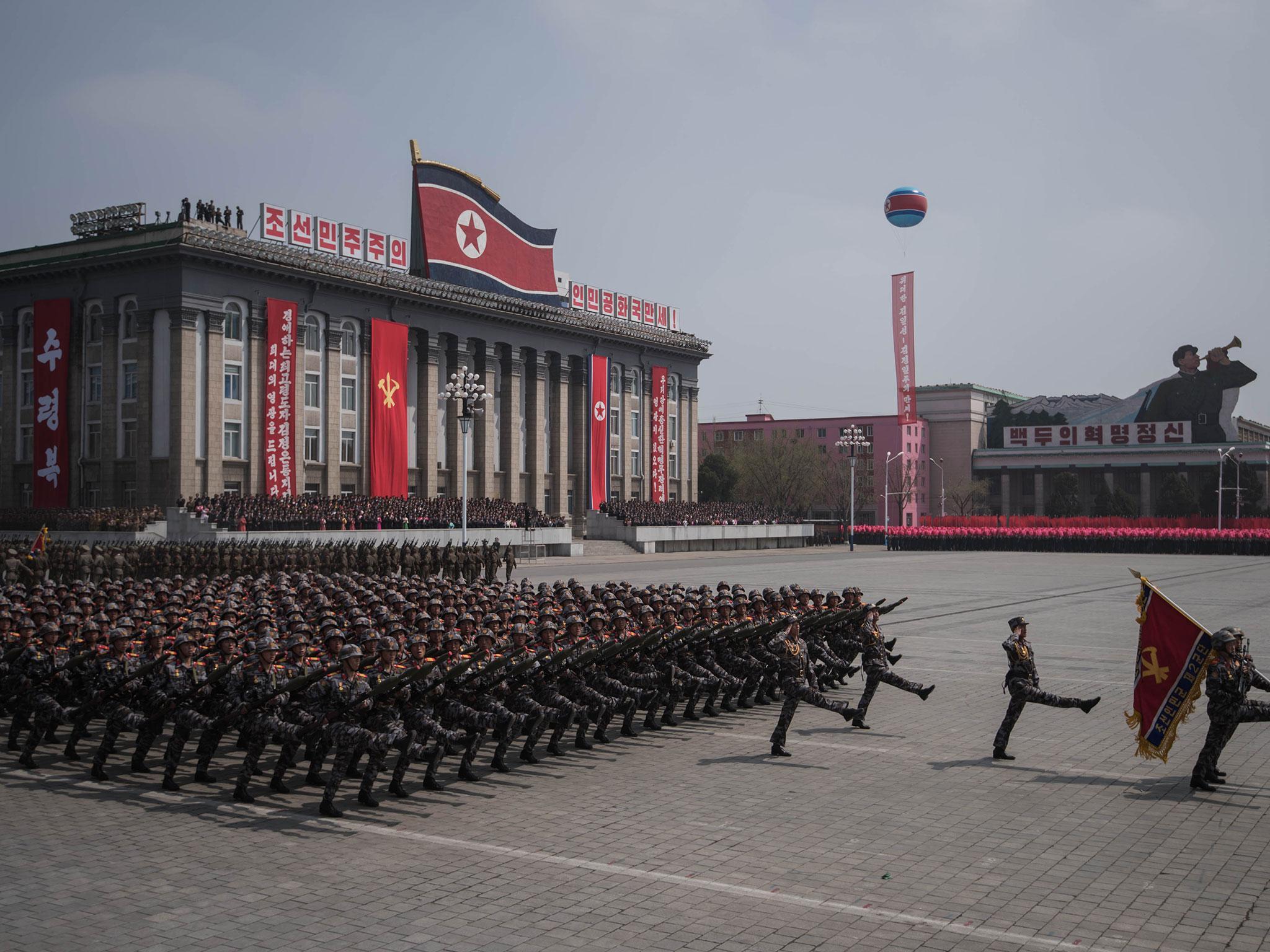 Ostentatious displays of military might are common in authoritarian states such as North Korea