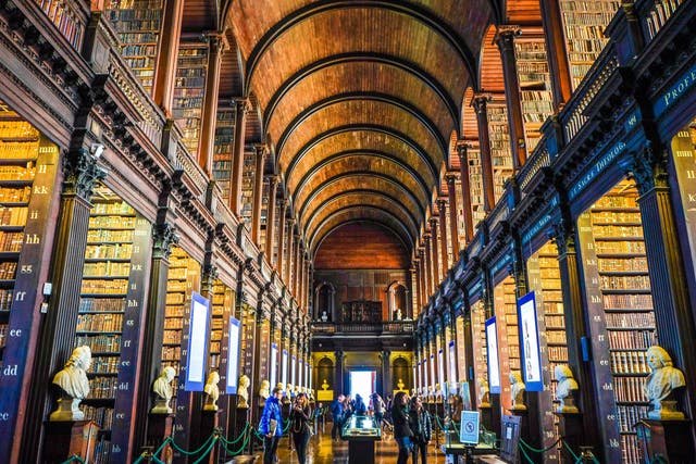 The Book of Kells is the centrepiece of an exhibition which attracts over 500,000 visitors to Trinity College in Dublin each year