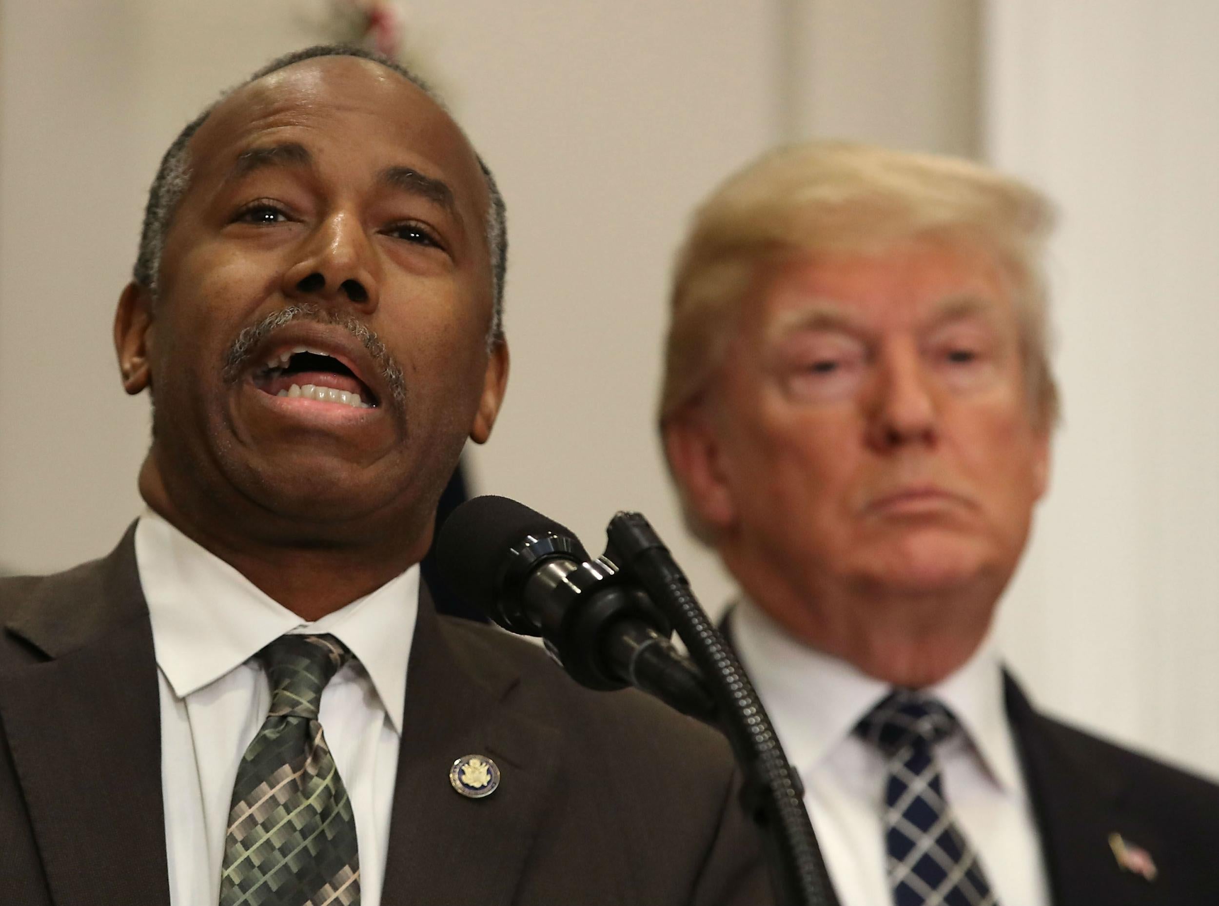 Former presidential candidate Ben Carson is President Donald Trump's Secretary of Housing and Urban Development