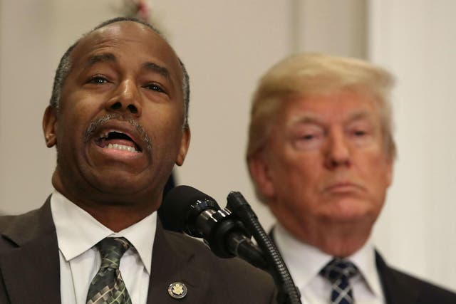 Former presidential candidate Ben Carson is President Donald Trump's Secretary of Housing and Urban Development