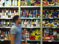 Food bank use in UK hits highest rate on record