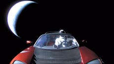 Elon Musk shares 'last' image of Tesla car as it heads into deep space