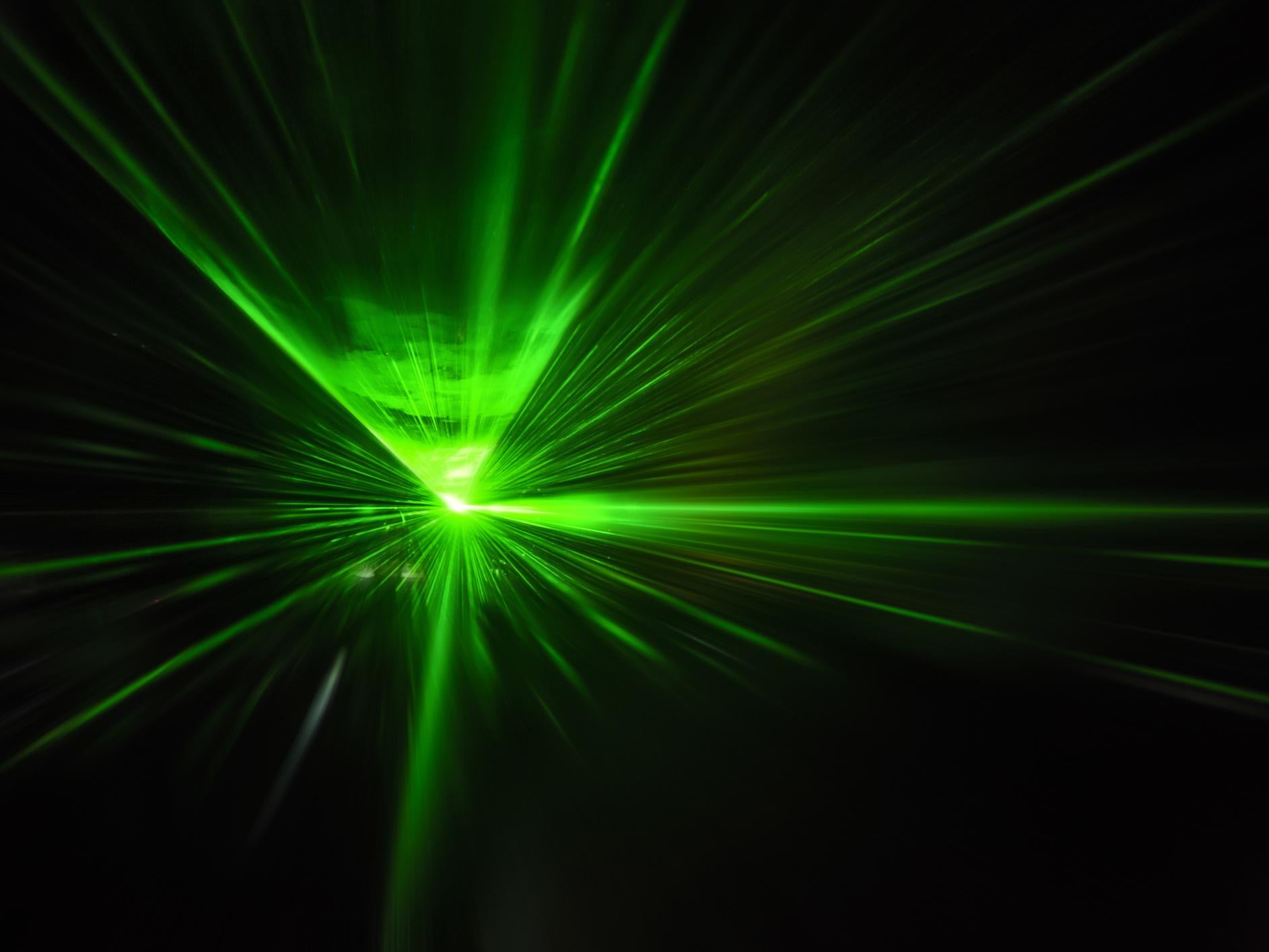 Physicists have used a laser beam one quadrillion times brighter than the Sun to stop the movement of electrons